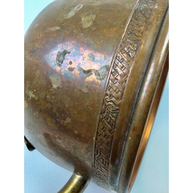 Antique Brass Copper Spout Water Can For Sale - Image 4 of 13