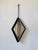 Vintage Brutalist Diamond-Shaped Iron Mirror, 1970s For Sale - Image 4 of 18