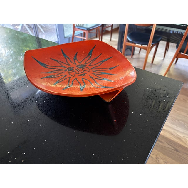 Ceramic Large Ceramic Trinket Tray by Odette Guillot, France, 1956 For Sale - Image 7 of 13