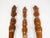 Tribal Mid 20th Century Vintage Hand Carved Solid Wood Salad Serving Utensils - Set of 3 For Sale - Image 3 of 10