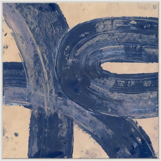 Ribbon I Canvas - Hand Embellished Framed Art For Sale