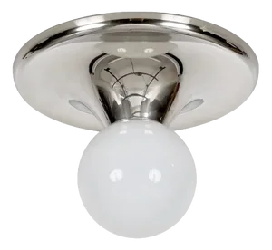 Large Chrome Light Ball Wall or Ceiling Lamp by Castiglioni for Flos, Italy, 1965