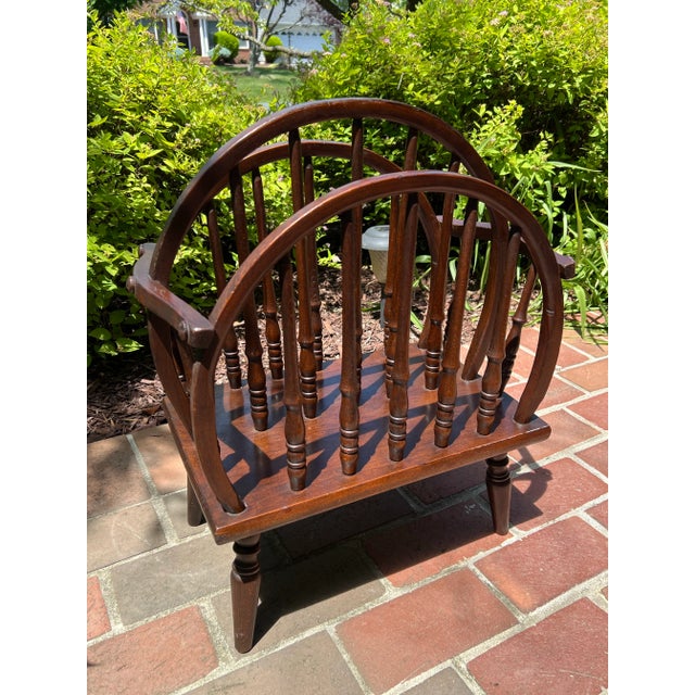 Early 20th Century English Windsor Style Triple Hoop and Turned Spindle ...