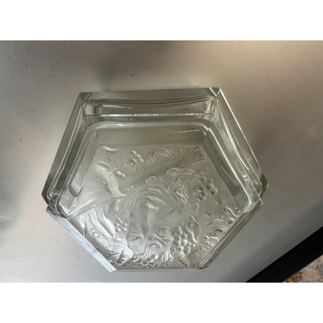 Art Deco Crystal Candy Dish, 1950s For Sale - Image 6 of 7