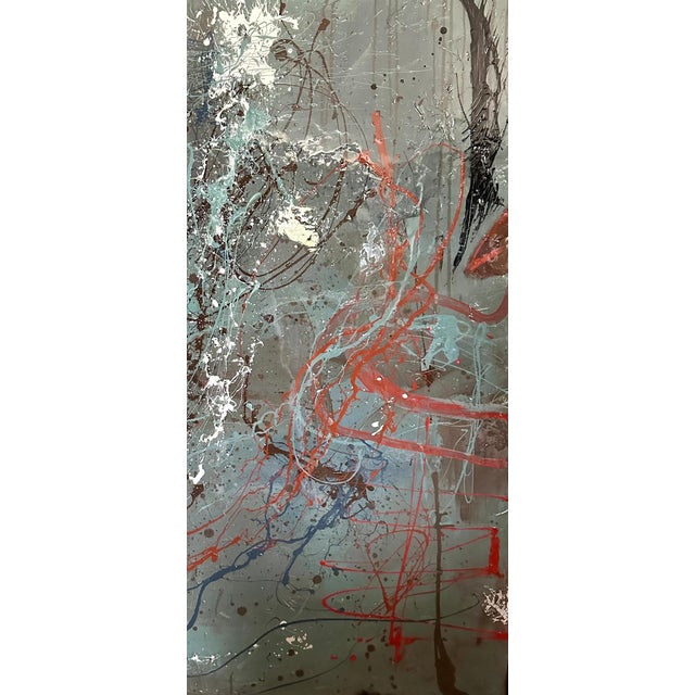 Abstract Slate Splatter Abstract For Sale - Image 3 of 6