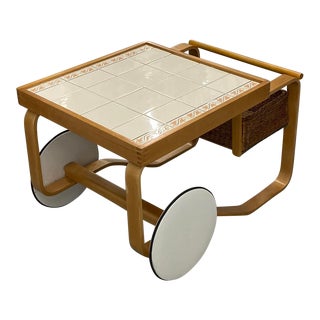 1960s Vintage Alvar Aalto for Artek Bar Cart For Sale