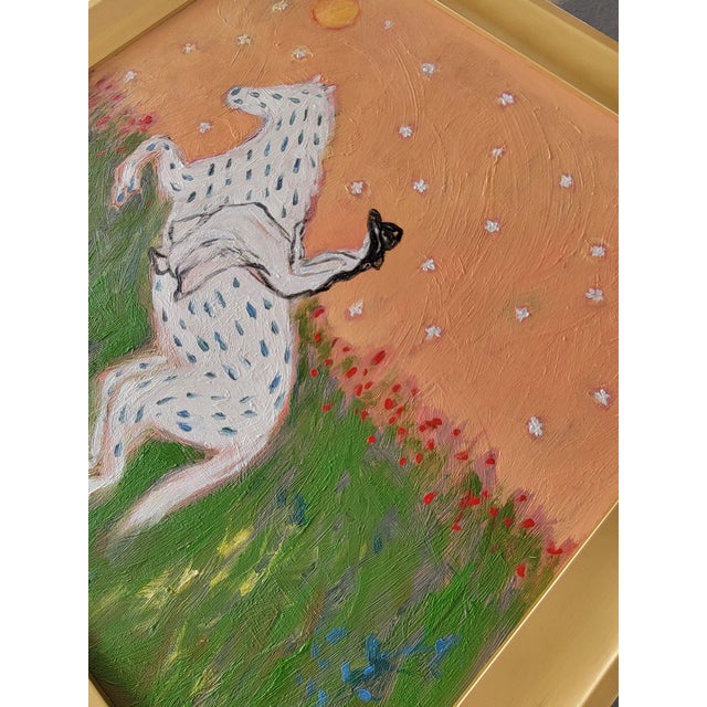 Spotted Horse Contemporary Oil Painting by Alexandra Swistak For Sale - Image 12 of 14