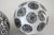 Chinoiserie Vintage Chinoiserie Black and White Ceramic Rug Balls - Set of 3 For Sale - Image 3 of 6
