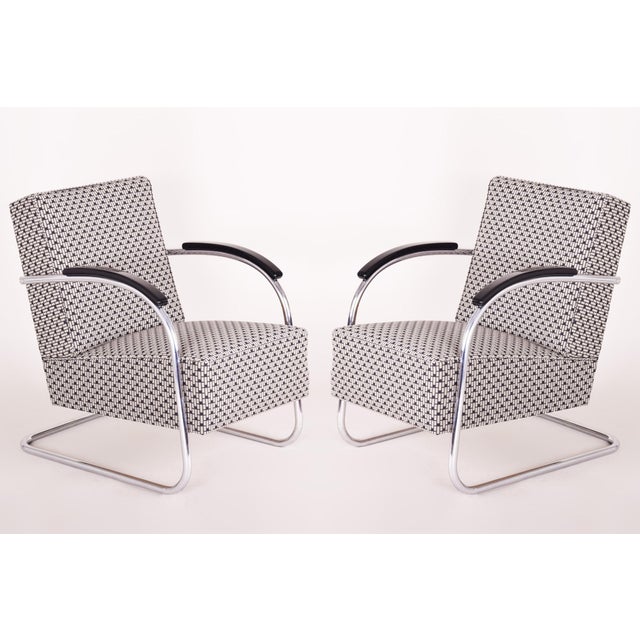 Bauhaus Armchairs by A. Lorenz for Mücke-Melder, 1930s, Set of 2 For Sale - Image 11 of 11