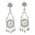 Late 20th-Century Victorian Style Natural Diamond Dangle Earrings, Pair For Sale