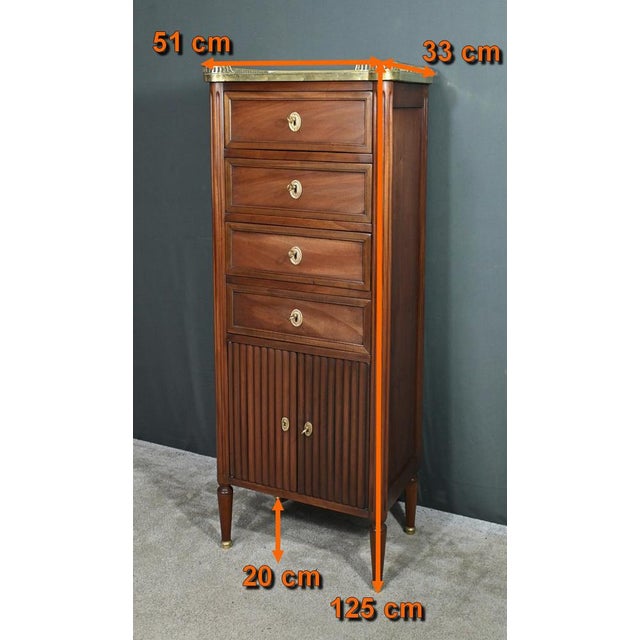 Small Antique Mahogany Chiffonier For Sale - Image 17 of 18
