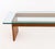 Glass Top Teak Coffee Table For Sale - Image 4 of 8