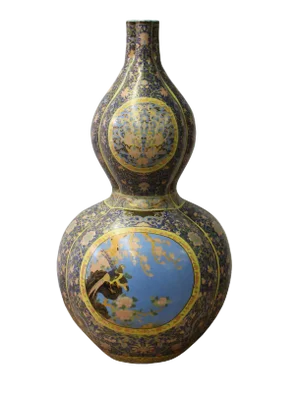 Chinese Gourd Shape Porcelain Vase
