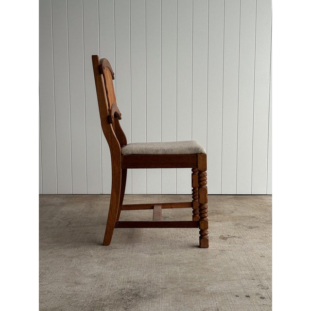 Set of Four Antique English Oak Dining Chairs, C. 1900 For Sale - Image 15 of 18