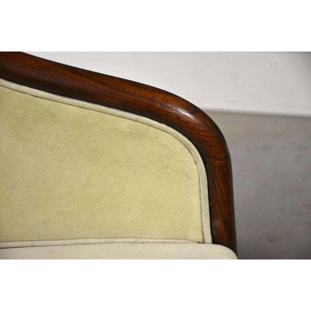 1970s Ward Bennett for Brickel Associates Banker Chairs - Set of 4 For Sale - Image 9 of 10