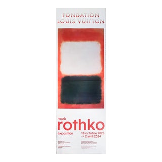 2023 French Exhibition Poster - Mark Rothko, Fondation Louis Vuitton (The Black and the White, Two Sheets) For Sale