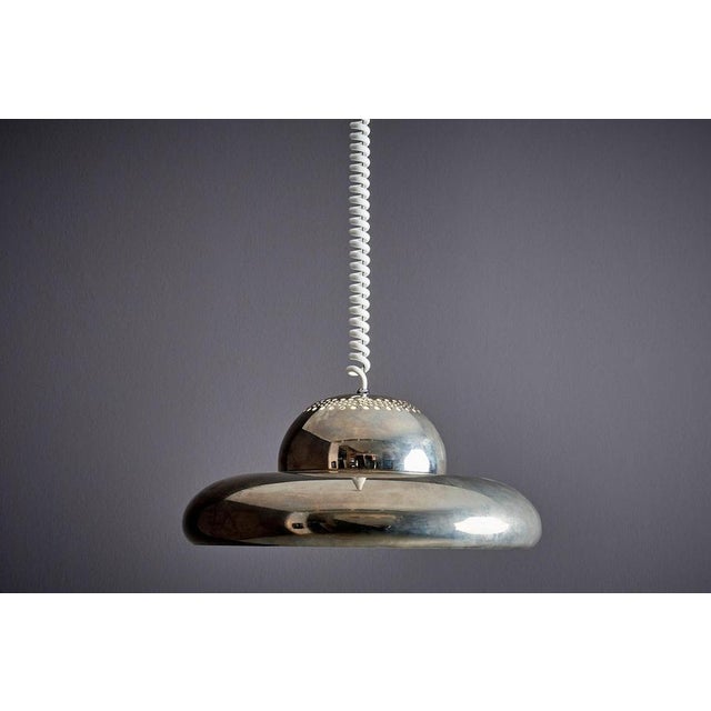 Fior di Loto Pendant in Nickel-Plated Brass for Flos, Italy, 1963 For Sale - Image 3 of 11
