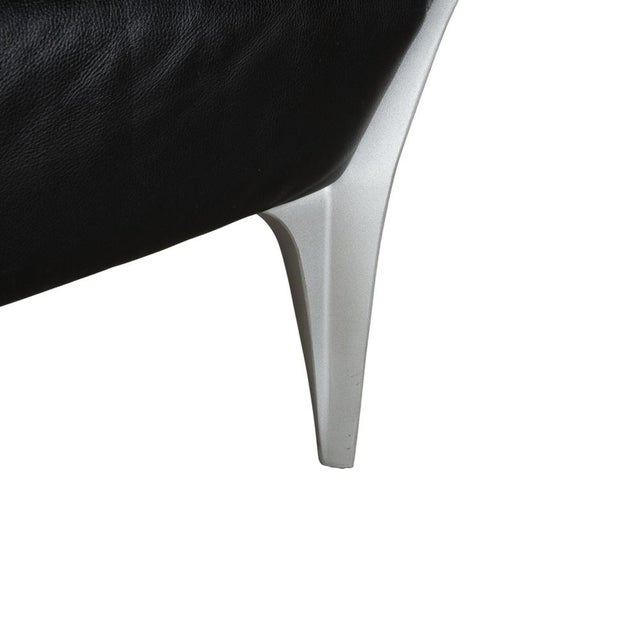 Black 1600 Two-Seater Sofa from Rolf Benz For Sale - Image 8 of 17
