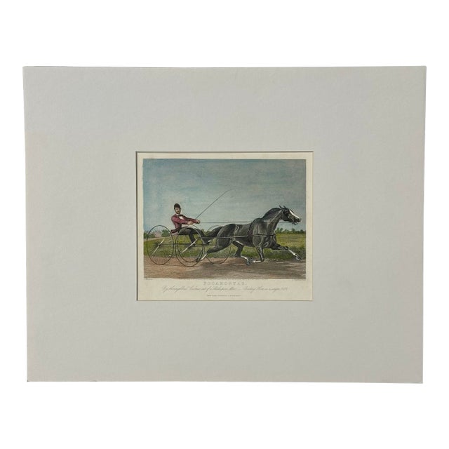 Pocahontas Harness Horse Racing Print by Forester, Circa 1857 For Sale