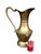 Metal Vintage Middle Eastern Brass Pitcher – Large Hand‑Hammered For Sale - Image 7 of 8