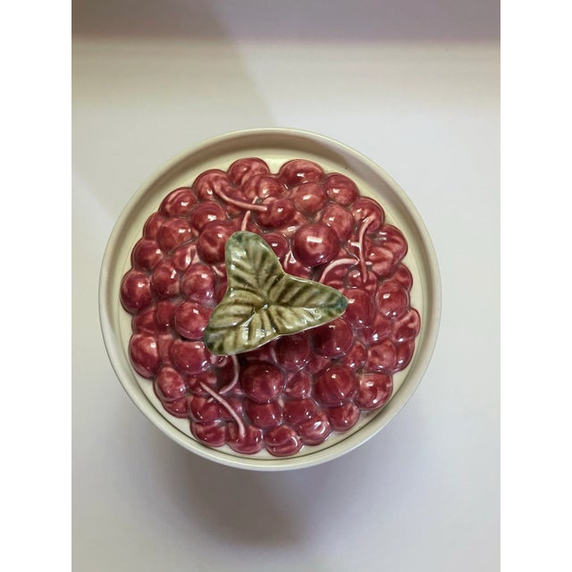 Berry Wickerwork Pfaltzgraff Ceramic Canister For Sale - Image 4 of 6