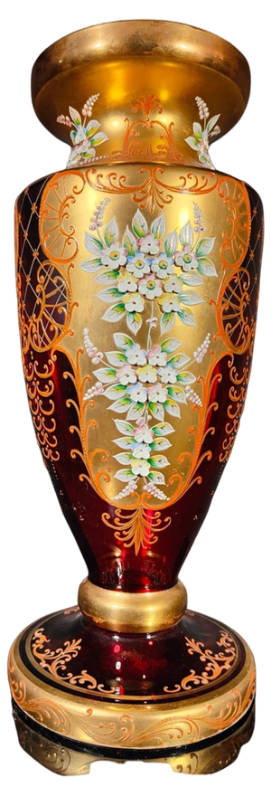 Large Vintage Bohemian Vase, 1950