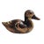 This exquisite mid-century decorative duck sculpture was hand-carved and artfully hand-painted by master artisans in Italy...