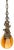 Murano Art Glass Aventurine Ovoid Shade With a Cherub Sculpture Pendant Light For Sale In New York - Image 6 of 18