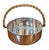 Large GUCCI silverplate cachepot with real authentic bamboo handle. A design from Tom Ford when he helmed the fashion...