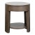Restoration Hardware Wyeth Oak Round Bedside Table For Sale