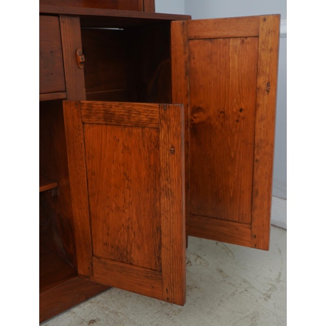 1980s Dr Dimes 2 Piece Bench Made Step Back Cupboard For Sale In Philadelphia - Image 6 of 18