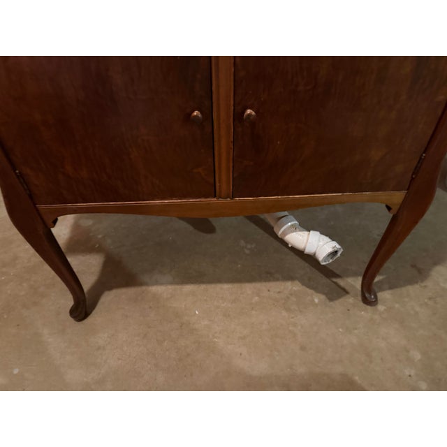Metal 1990s Queen Anne Style Vessel Sink Cabinet For Sale - Image 7 of 11