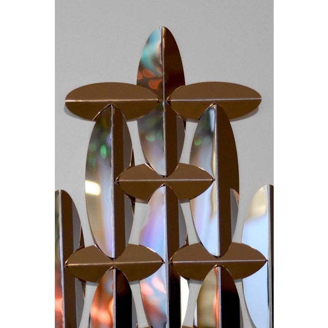 Ino Medium Wall Mirror in Polished Aluminum by Martens & Visser For Sale - Image 4 of 6