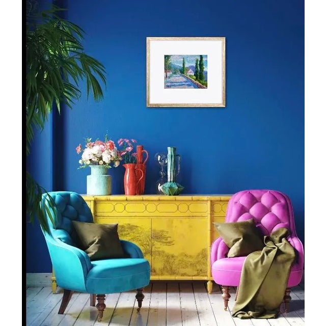 Original oil painting of Lake Como, Italy, landscape. 10x8 Title: Around the Bend, Lake Como, Italy Oil on linen panel...