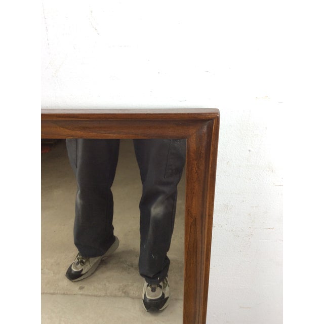 Mid Century Modern Long Rectangular Mountable Wall Mirror Dresser Mirror For Sale - Image 4 of 18