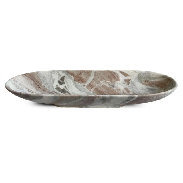 Contemporary Oval Marble Bowl For Sale - Image 3 of 3