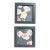 Pair Contemporary Mini Carolyn Misterek Repro Prints in Hand Painted Frames For Sale