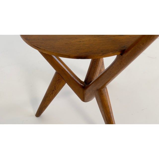 1960s Vintage Danish Oak Side Table, 1960s For Sale - Image 5 of 9