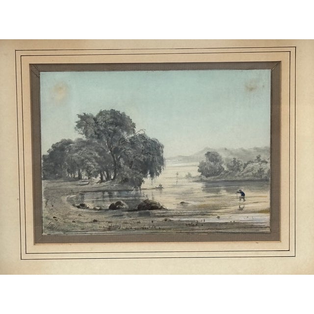 Truly lovely 19th C. European School Drawing on Paper in its original gallery presentation. Gorgeous detail and soft...