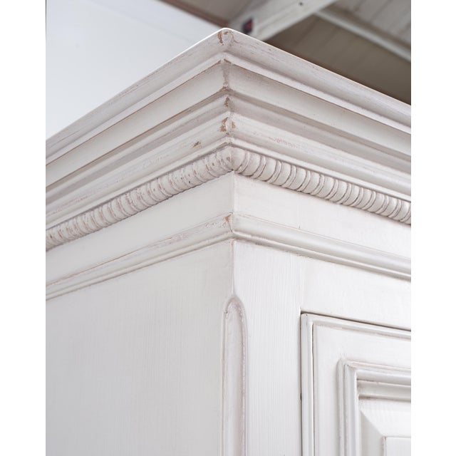 Country French Provincial Painted Bonnetière Storage Cabinet For Sale - Image 12 of 18