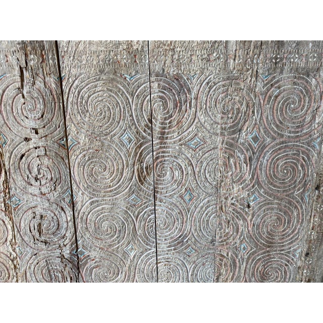 Andrianna Shamaris Hand Carved Panel Symbolizing Peace and Happiness For Sale - Image 18 of 18