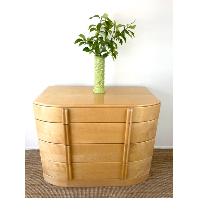 Mid-Century Modern Vintage Mid-Century Modern Heywood Wakefield 4 Drawer Airflow Dresser For Sale - Image 3 of 16