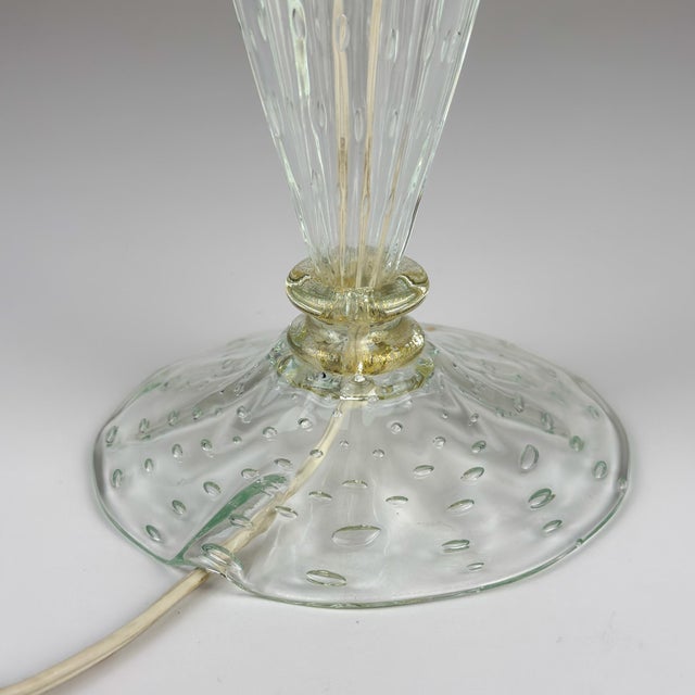 Murano Glass Table Lamp from Barovier and Toso, Italy, 1980s For Sale - Image 12 of 18
