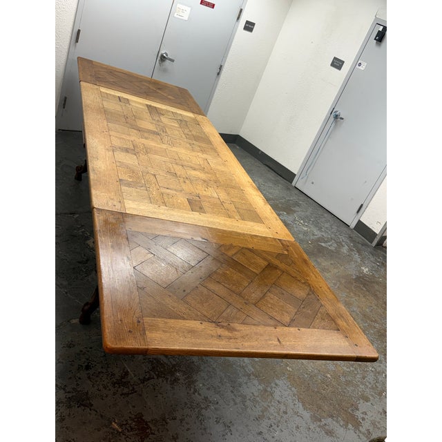 Wood French Louis XV Extension Dining Table, Mid 20th Century For Sale - Image 7 of 12