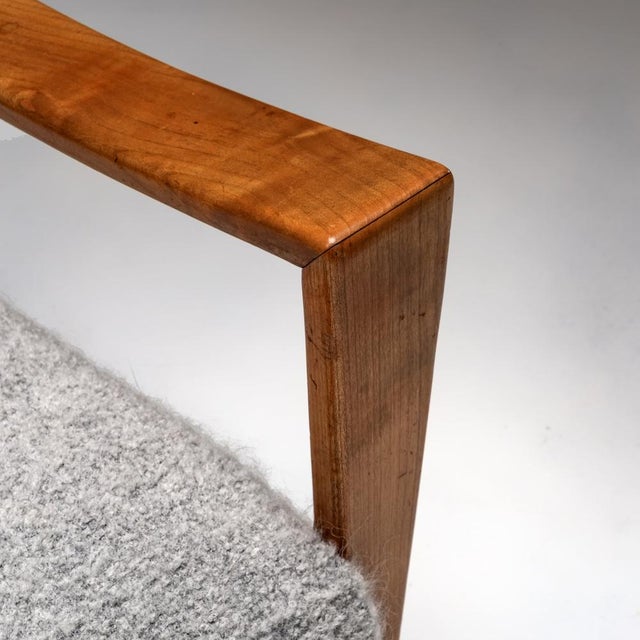 Wood Vintage Armchair in Walnut Wood, 1960s For Sale - Image 7 of 17