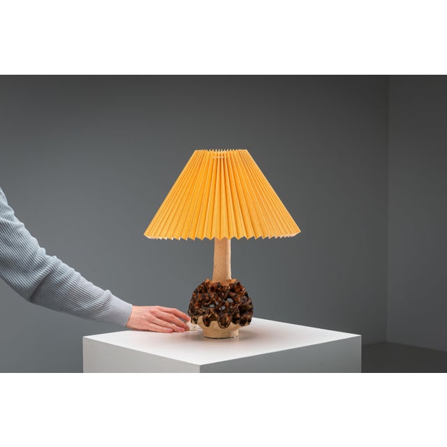 Ceramic Decorated Table Lamp, 1960s For Sale - Image 4 of 11