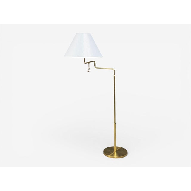 Mid-Century Modern Fagerhults, Articulating Desk Lamp, Brass, Sweden, 1960s For Sale - Image 3 of 14