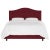 Transitional Kenmore Bed in Berry Classic Velvet, Twin For Sale - Image 3 of 6