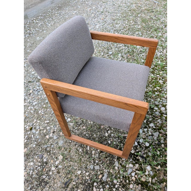 Wood Vintage High Point Furniture Mid-Century Modern Arm Chairs a Set of 2 For Sale - Image 7 of 13
