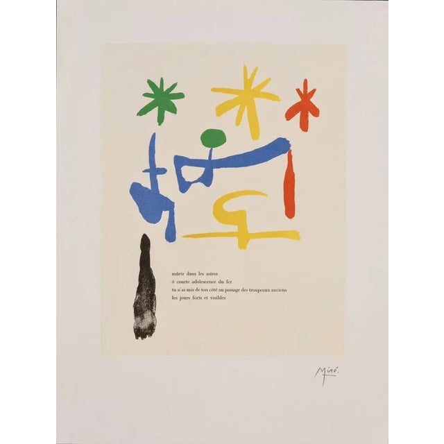 Joan Miro (1893-1983) - The Stars Extracted from Talking alone by Tristan Tzara and Illustrated by Miro. Beautiful...